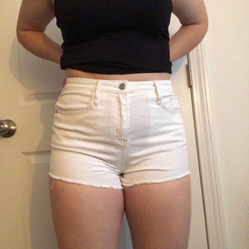 Wild Fable White Denim Shorts